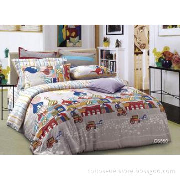 Soft Comfortable Cotton Floral Bedding Sets Queen With Russ